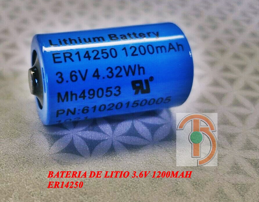 LER14250 - Pila Litio - 3,6 V - 1200 mAh - ½ AA