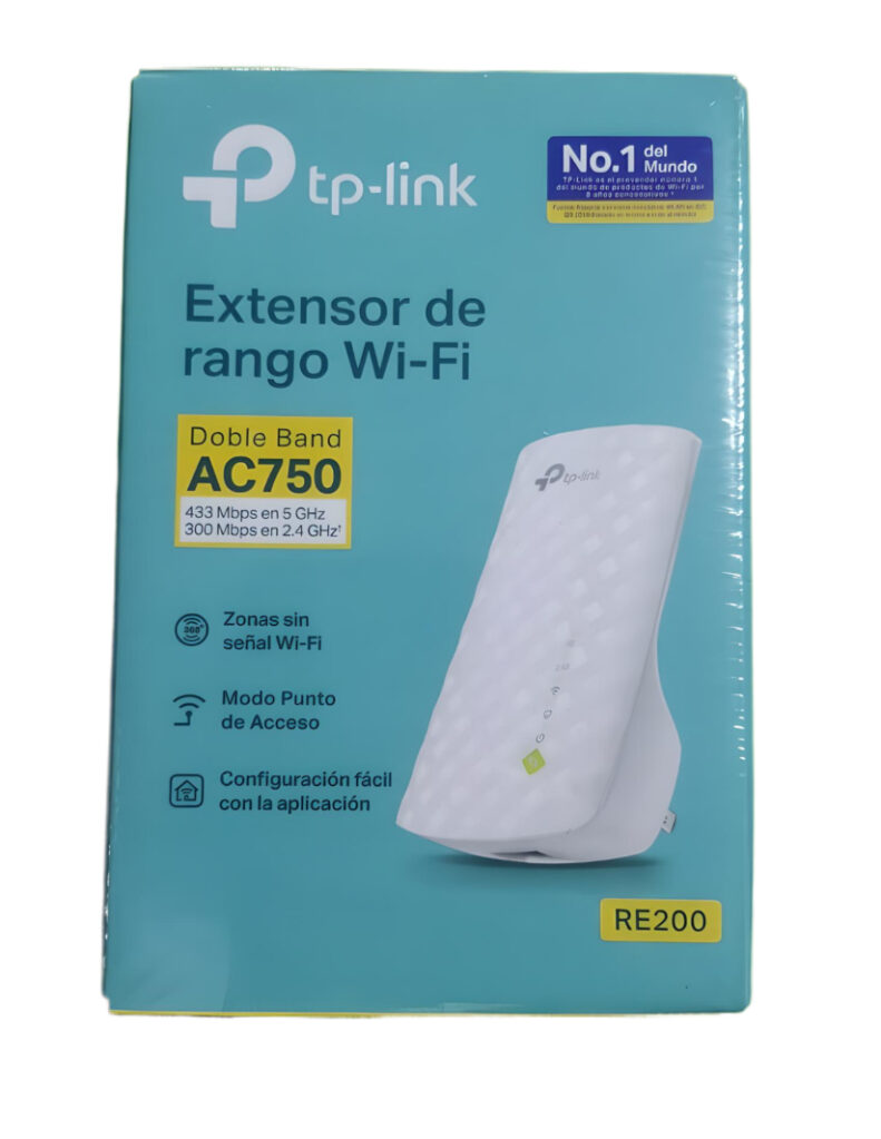 Extensor Wifi Repetidor Señal Tp-link Re200 Ac750 2.4 Y 5 Ghz Dual
